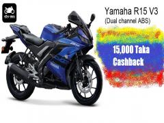 15,000 Taka cashback on R15 V3 (Dual channel ABS) 